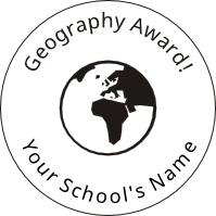 Geography Award 40x40mm