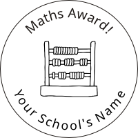 Maths Award 40x40mm